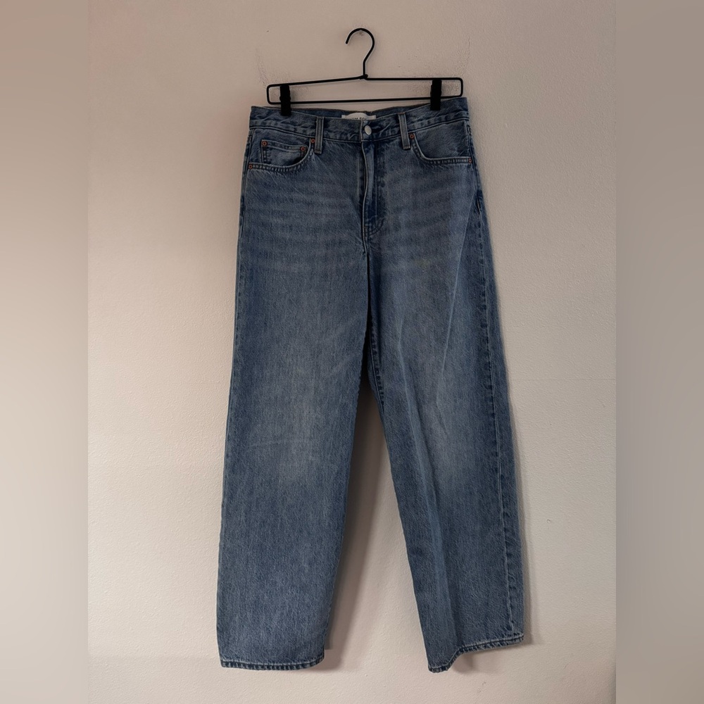 Denim Forum The 90’s Kate Mid Rise Baggy 28 Blue - Picture 2 of 8